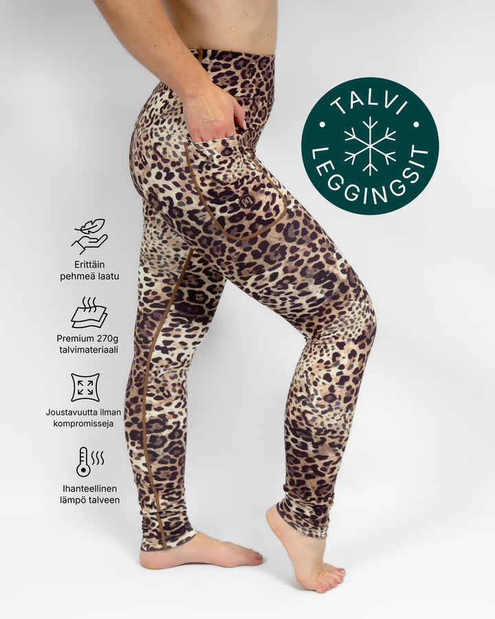 Aya Leopard Winter Leggings