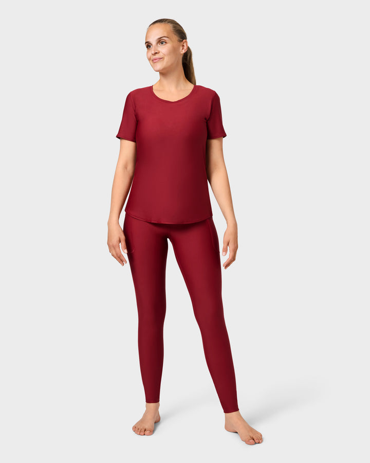 Signature Bordeaux Leggings