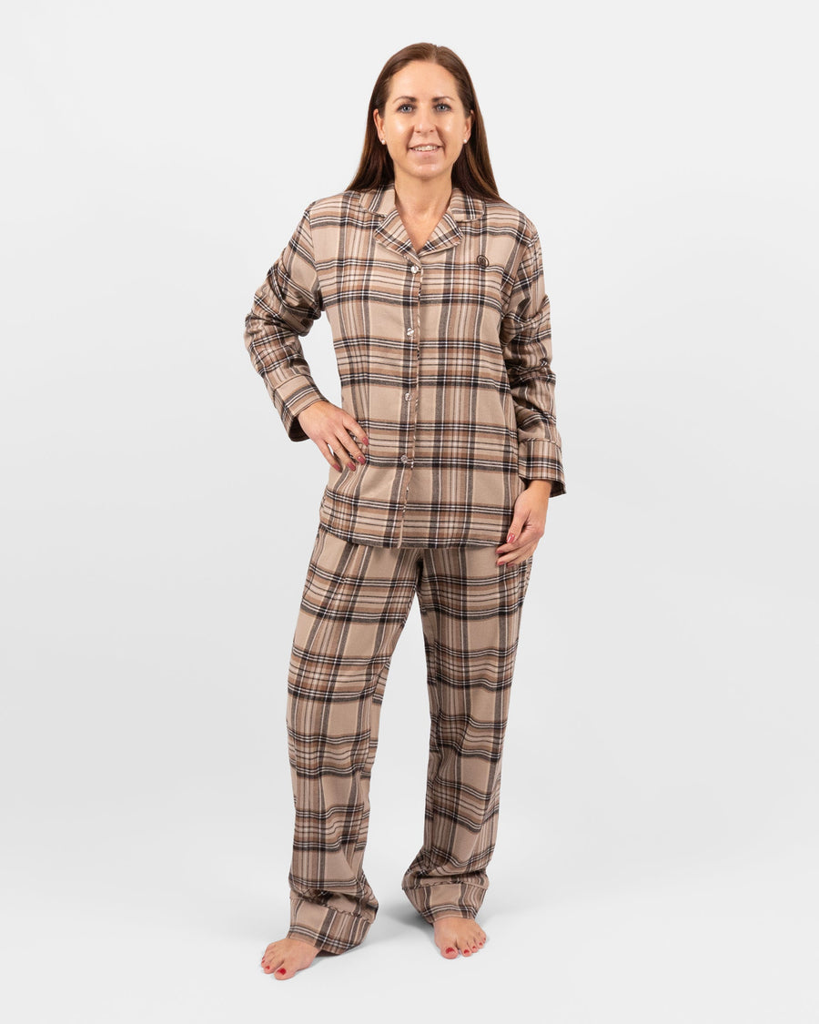 Selma Beige Flannel outfit