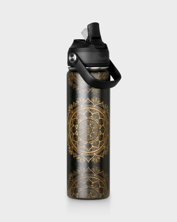Luna Golden Mandala Water Bottle 650ml