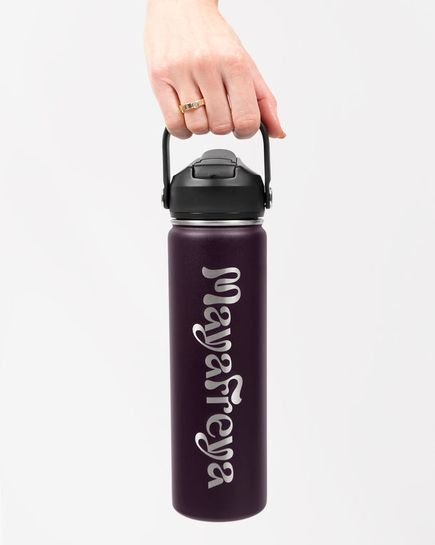 Luna Deep Plum Water Bottle 650ml