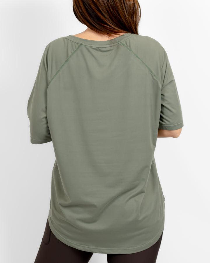 Mira Relaxed Dusty Green T-Shirt