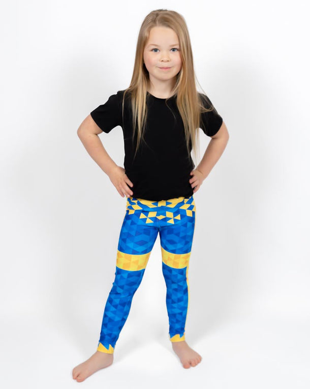 Block Kids Leggings