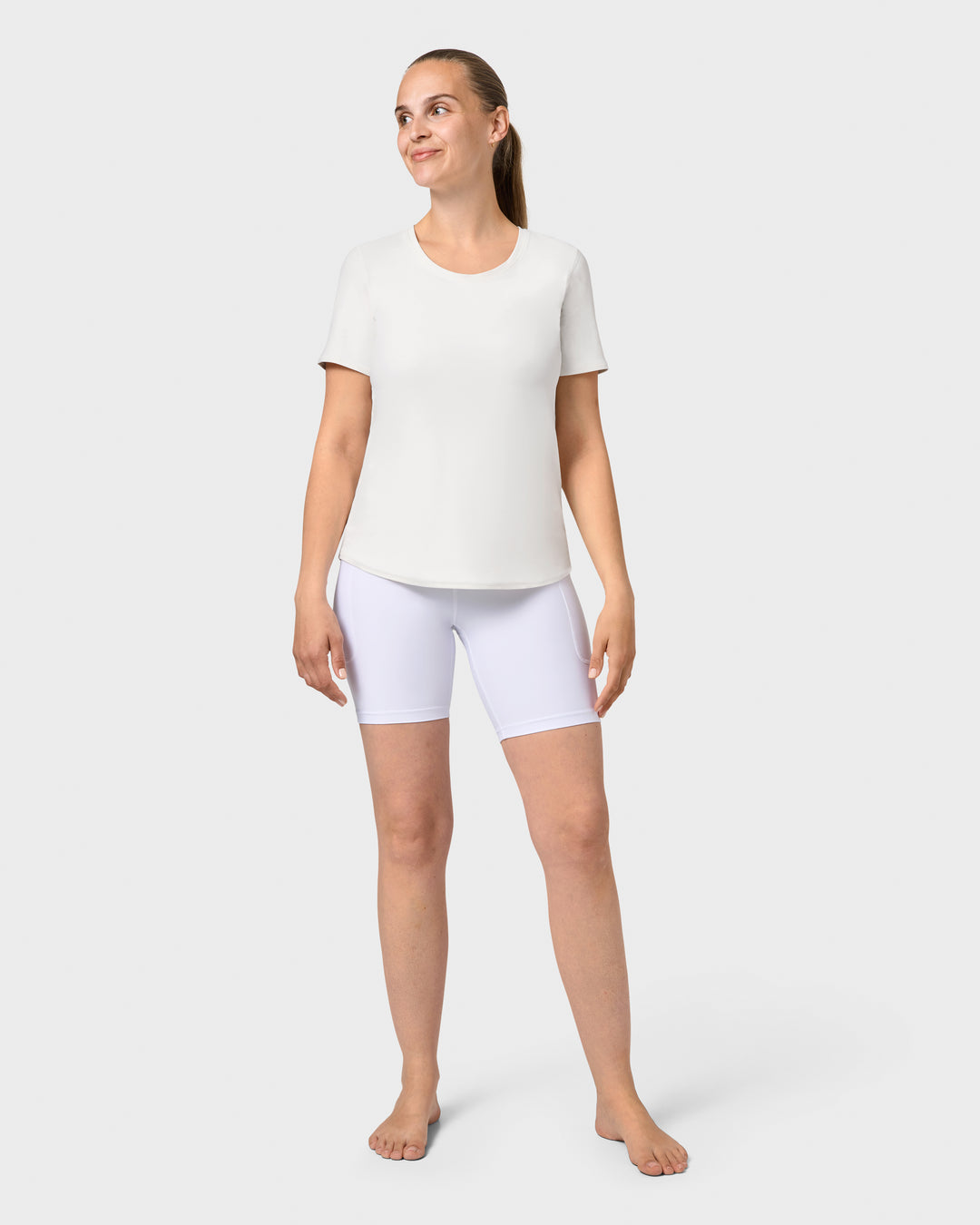 Signature White Shorts