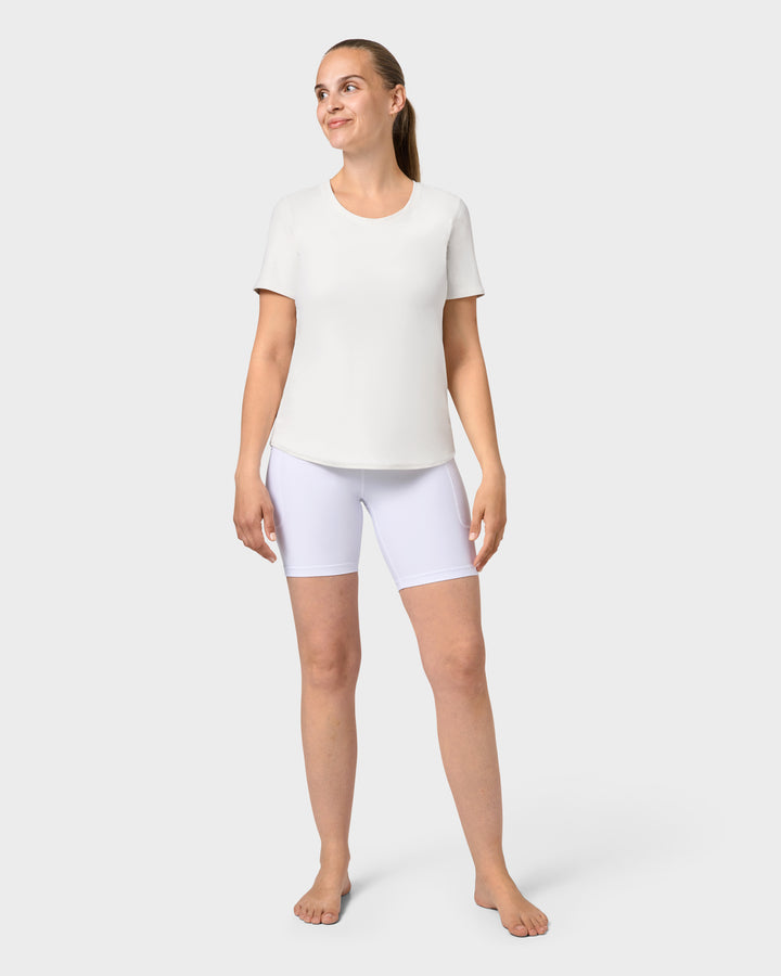 Signature White Shorts