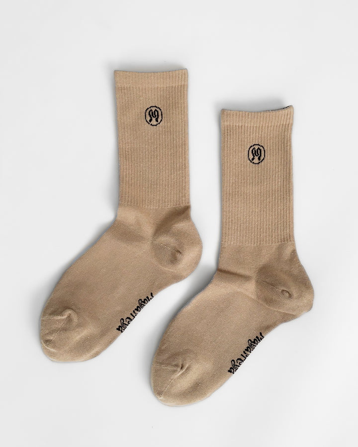 3-kpl Zoe Beige Socks