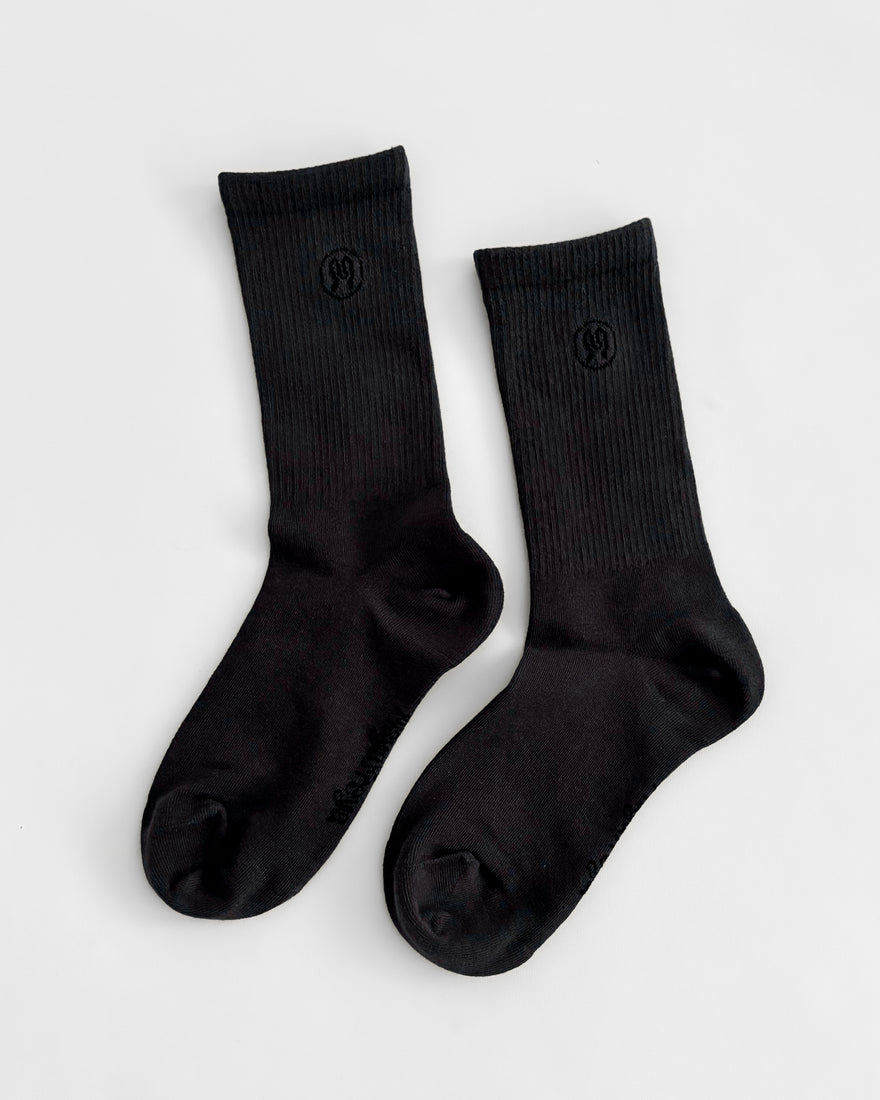 Zoe Deep Grey Socks