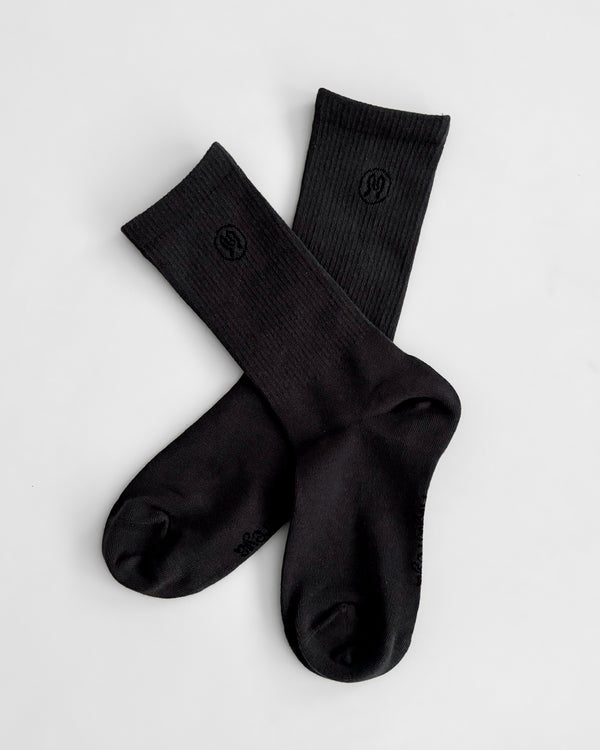 Zoe Deep Grey Socks