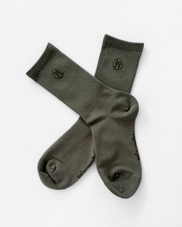 Zoe Dusty Green Socks